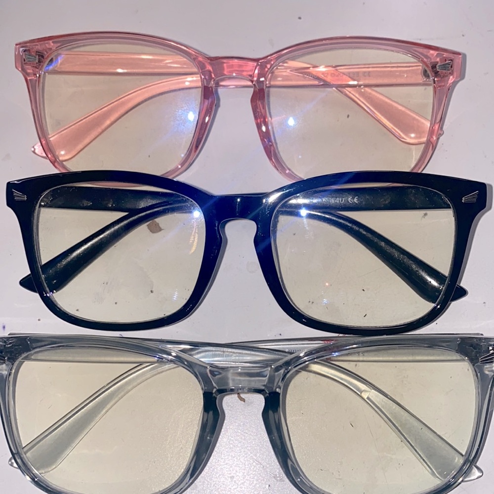 Clear glasses